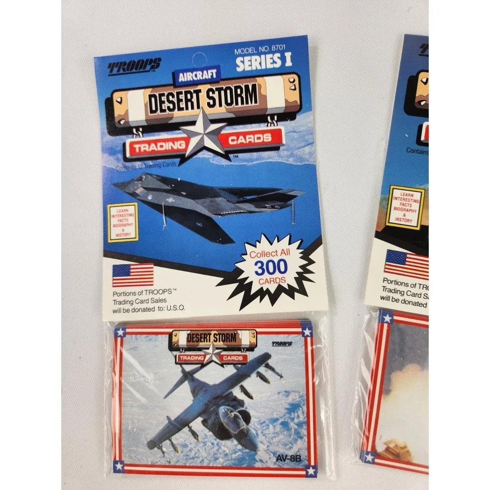 New VTG 1991 Spectra Star Troops Desert Storm Series I Cards Military War 5 Pack